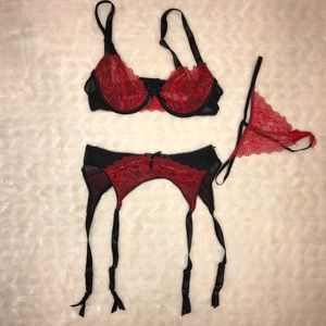 Valentines day lingerie garter belt